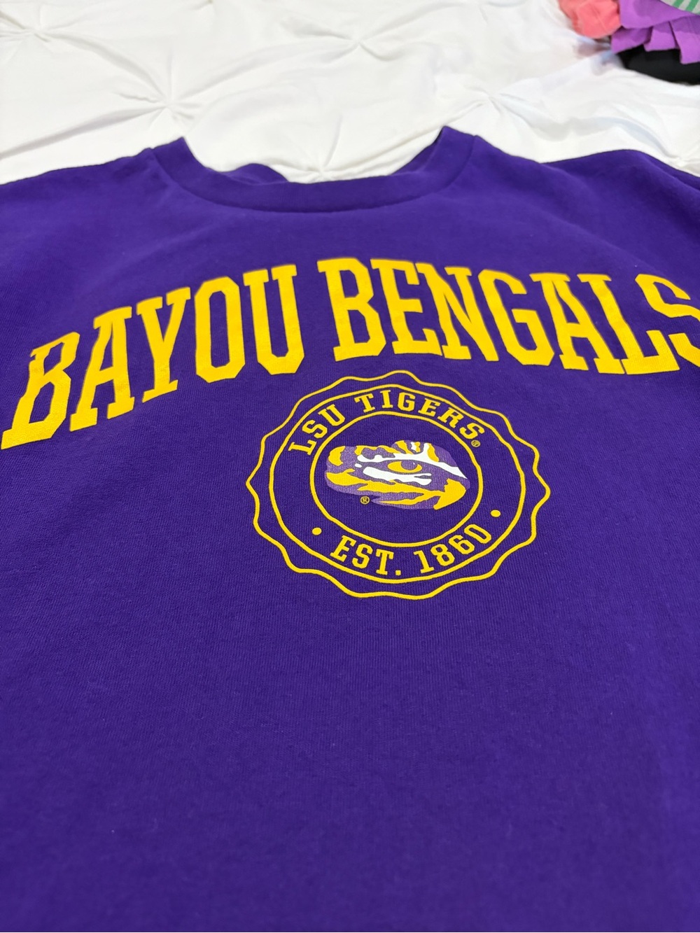 LSU Tigers Bayou Bengals Purple Tee
